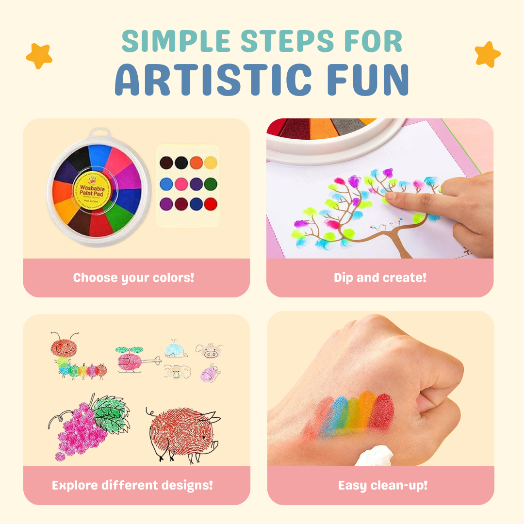 TinyArtist Finger Painting Kit